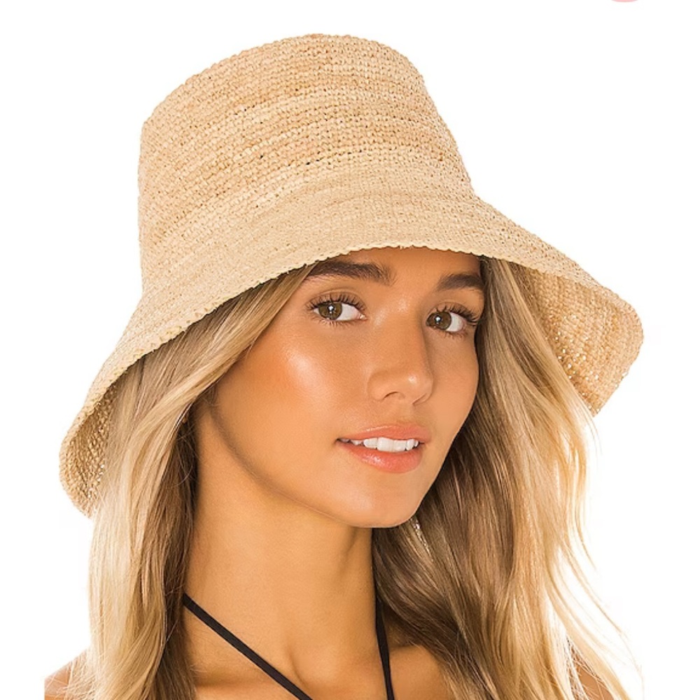 Janessa Leone Felix Raffia Bucket Hat